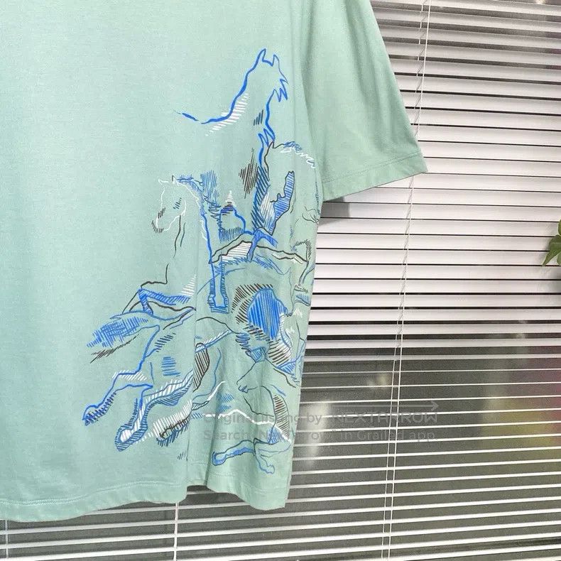Hermes Hermes Short-sleeve T-shirt, galloping horse silhouette pr Size US M / EU 48-50 / 2 - 3 Thumbnail