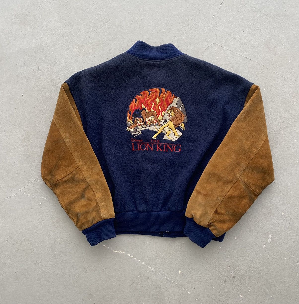 Disney × Vintage Vintage 1994 Disney The Lion King Varsity Jacket Size US XL / EU 56 / 4 - 1 Thumbnail