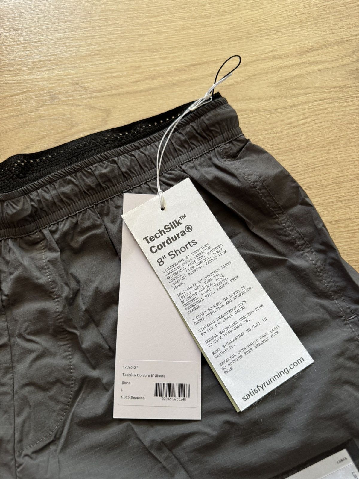 Satisfy Satisfy Running TechSilk Cordura 8” Shorts Size US 34 / EU 50 - 3 Thumbnail
