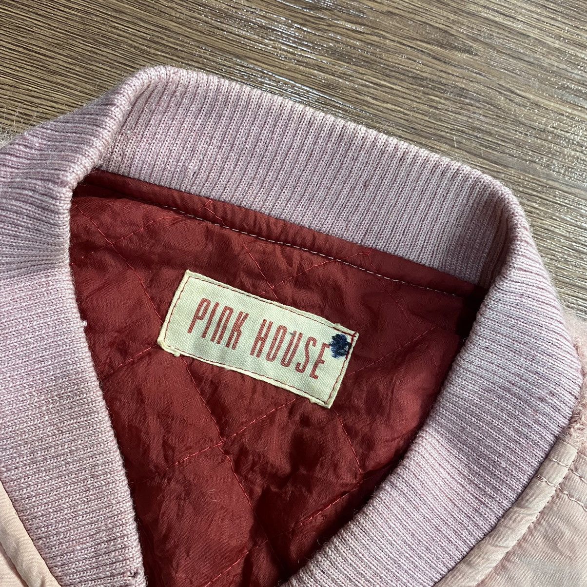 Pink House Pink House Hybrid Wool Nylon Bomber Jacket Vintage 80s Size US M / EU 48-50 / 2 - 5 Thumbnail