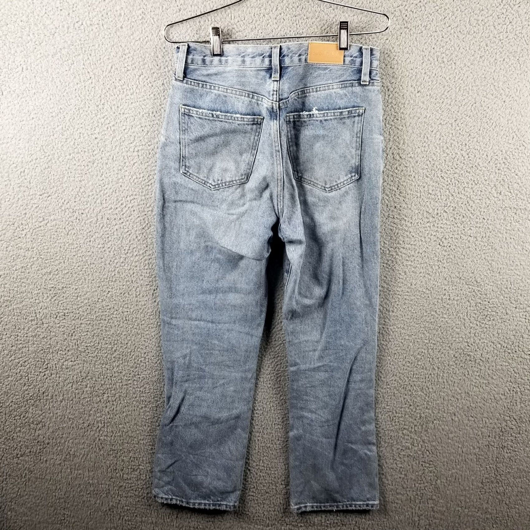 Pistola Pistola Charlie High Waist Jeans In Crawford 27X26 Distressed Jeans Women 27 Color Blue Cropped Distressed Womens Size 27" / US 4 / IT 40 - 6 Thumbnail