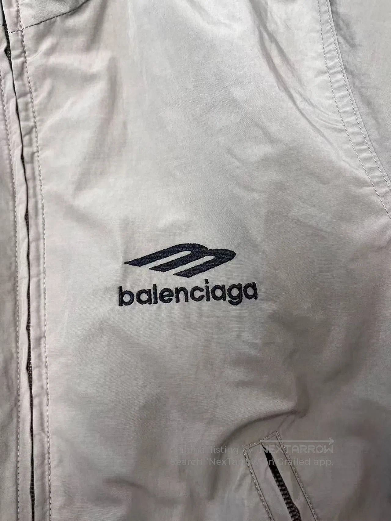 Balenciaga Balenciaga Logo Print Long Sleeve Jacket. Size XS / US 0-2 / IT 36-38 - 3 Thumbnail