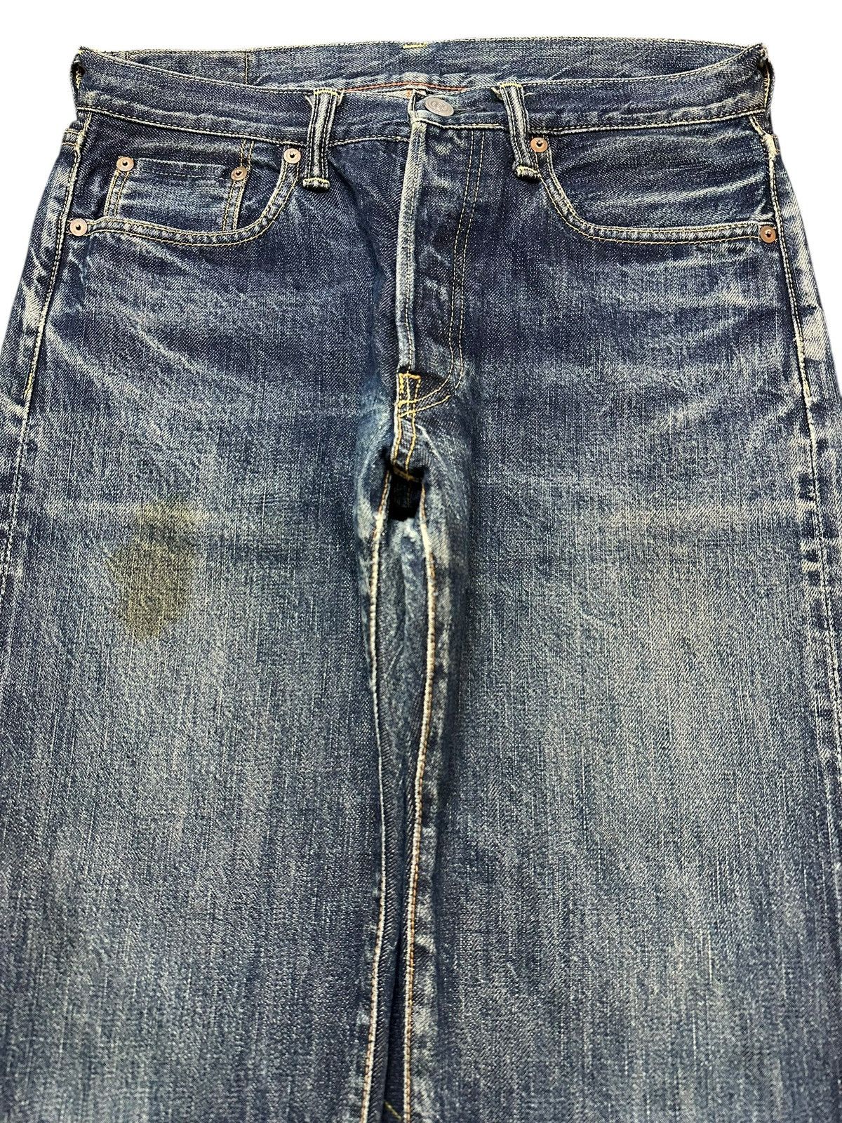 45rpm Vintage Japanese 45rpm Blue Faded Wash Style Loose Jeans Size US 30 / EU 46 - 3 Thumbnail