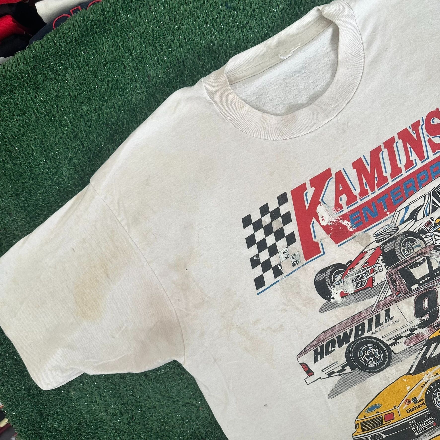 Vintage Vintage 90s Race Cars T-Shirt Auto Racing Single Stitch Tee Size US L / EU 52-54 / 3 - 3 Thumbnail
