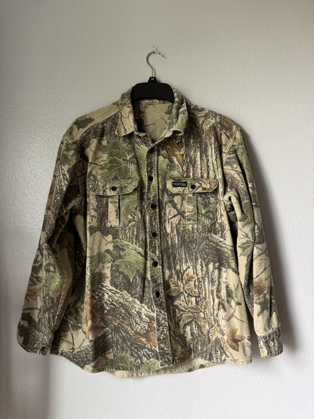 Vintage Vintage Rattlers Brand Chamois Shirt Mens XL? Camouflage Size US XL / EU 56 / 4 - 1 Thumbnail