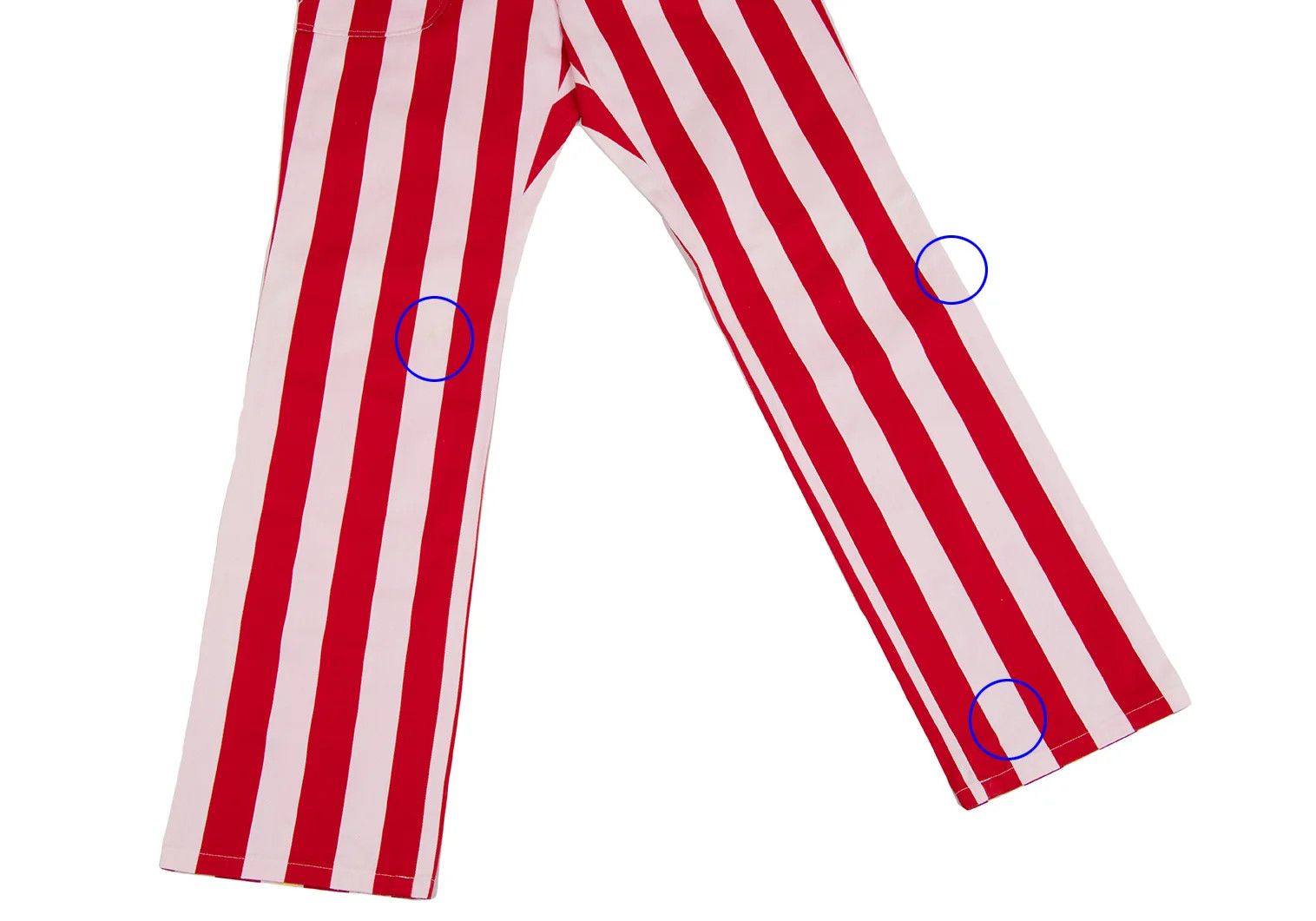 Jean Paul Gaultier Cotton Stripe Pants in Red and White Size 48 Size US 32 / EU 48 - 6 Thumbnail