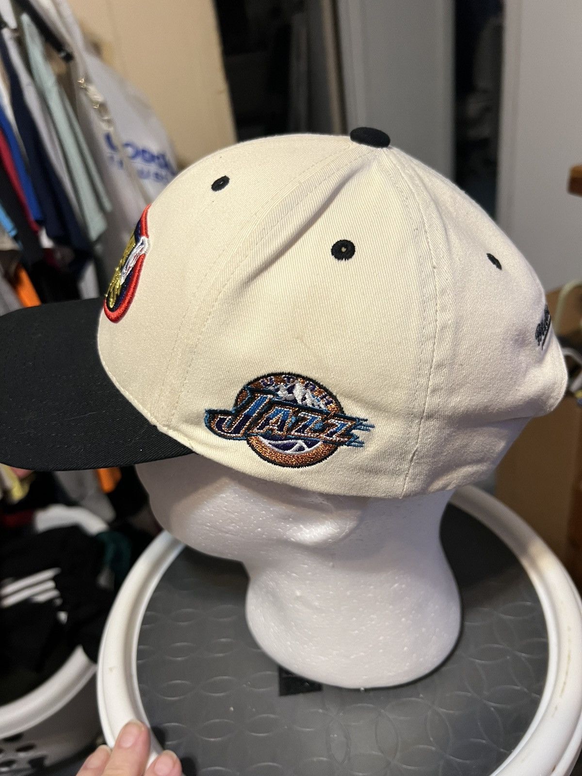 Mitchell & Ness 1998 NBA Finals Bull vs Jazz Snapback Hat Size ONE SIZE - 2 Thumbnail