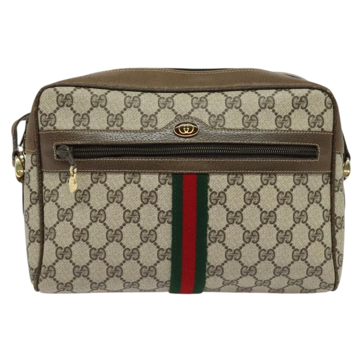 Gucci GUCCI GG Supreme Web Sherry Line Shoulder Bag Pvc Beige Size ONE SIZE - 2 Thumbnail