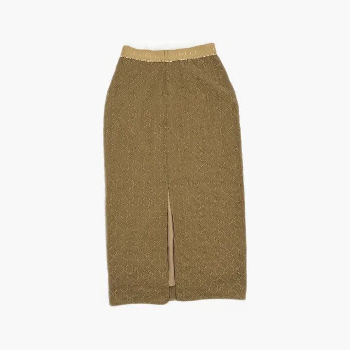 Gucci Gucci Gucci Brown High-Waisted Embroidered Midi Skirt -250 Size US 26 / EU 42 - 3 Thumbnail