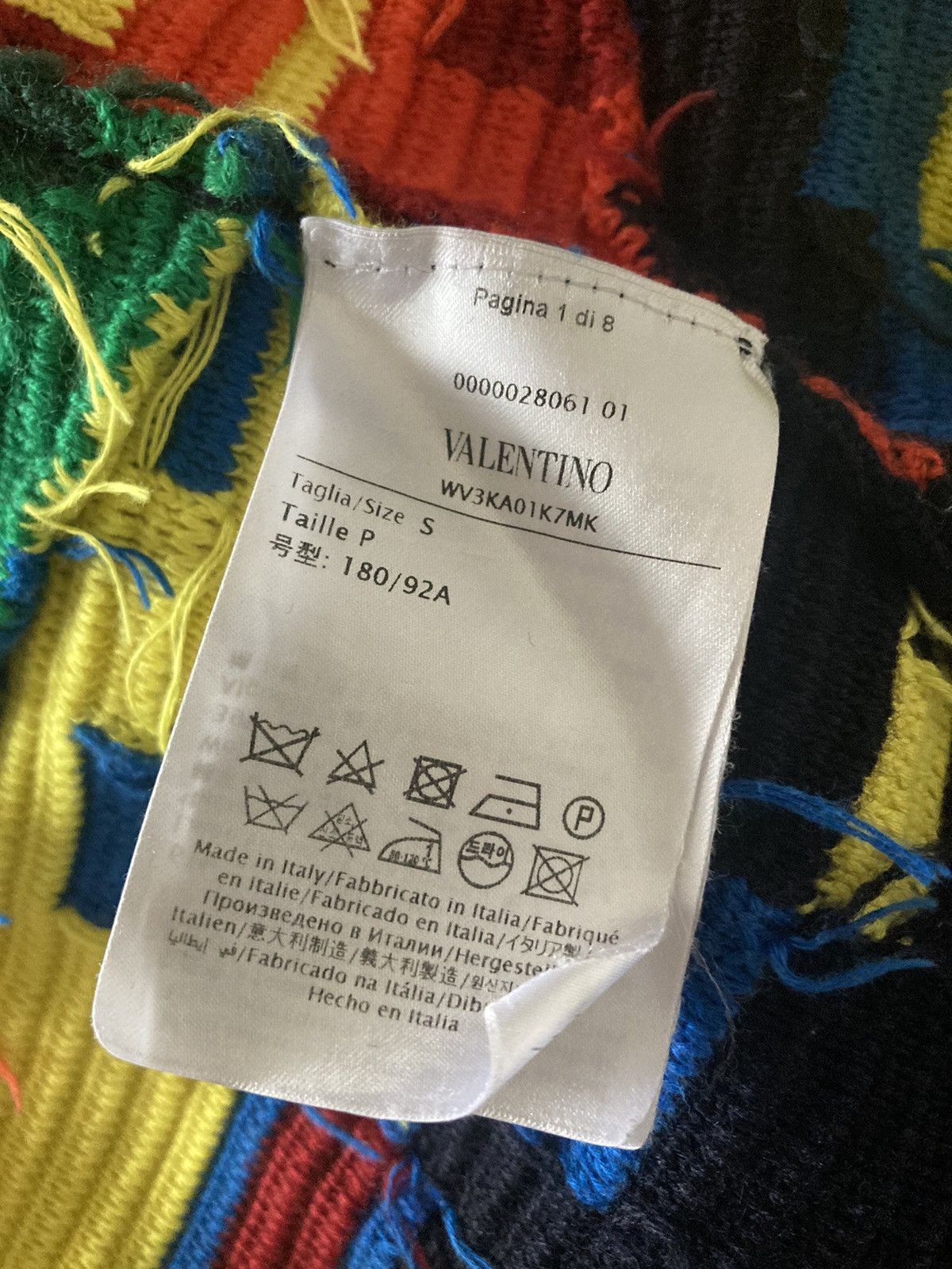 Valentino WOOL AND COTTON CARDIGAN WITH CAMOU7 MOTIF Size US S / EU 44-46 / 1 - 10 Thumbnail