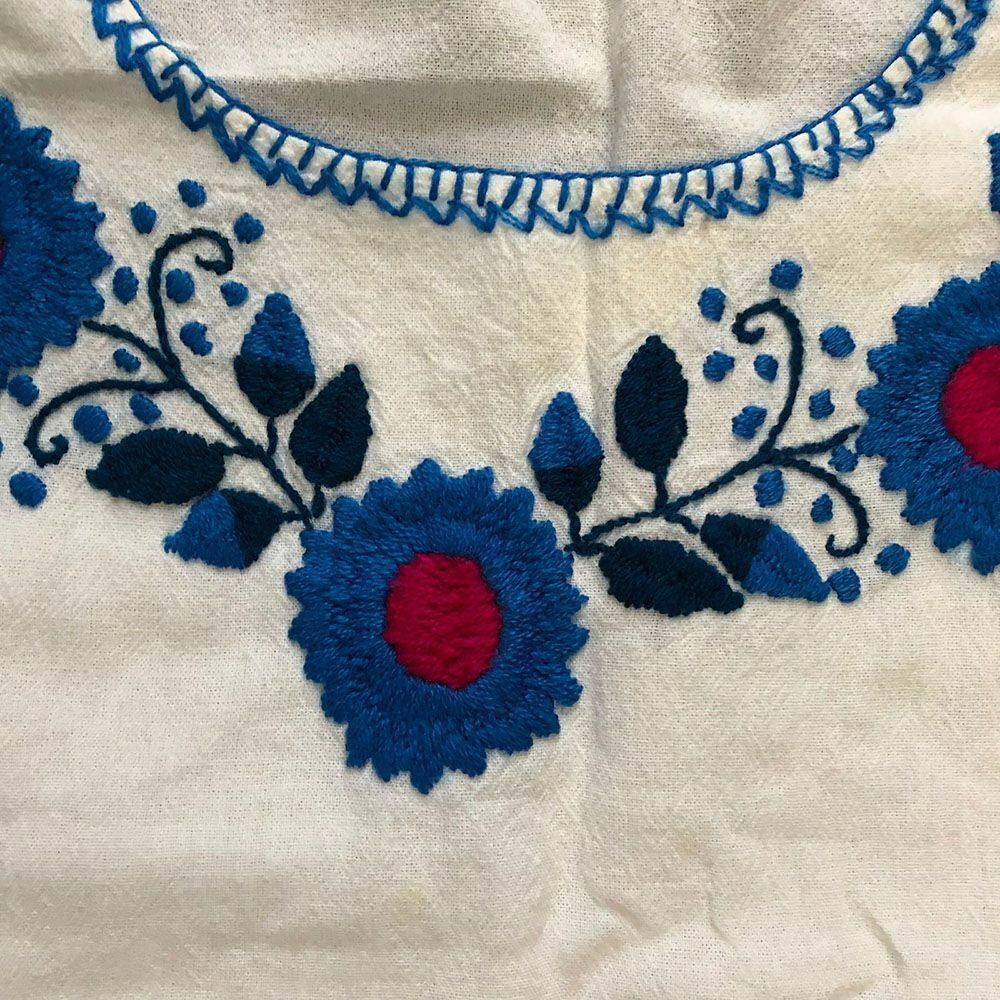 Designer Used White Hand Made Bluse L Size L / US 10 / IT 46 - 2 Thumbnail