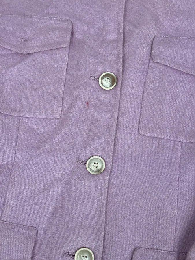 Loro Piana Loro Piana Purple Lila Officer Cashmere Buttoned Jacket Size S / US 4 / IT 40 - 9 Thumbnail