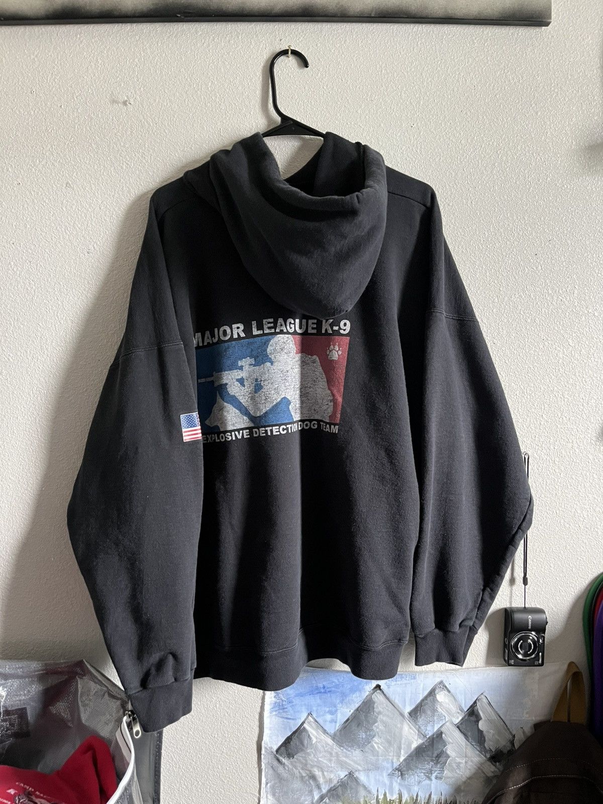 Hanes Major League K9 Unit Hoodie Black 2XL Hanes Size US XXL / EU 58 / 5 - 2 Thumbnail