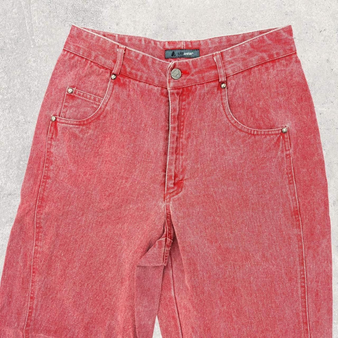 Vintage Vintage High Waisted Pink Mom Jeans Size 28" / US 6 / IT 42 - 2 Thumbnail