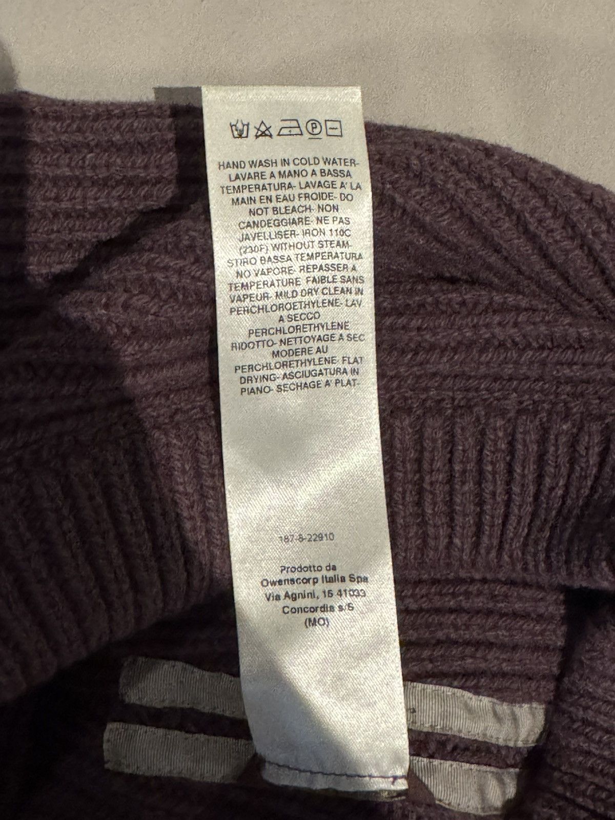 Rick Owens Rick Owens FW23 Amethyst Balaclava Hood Size ONE SIZE - 7 Thumbnail