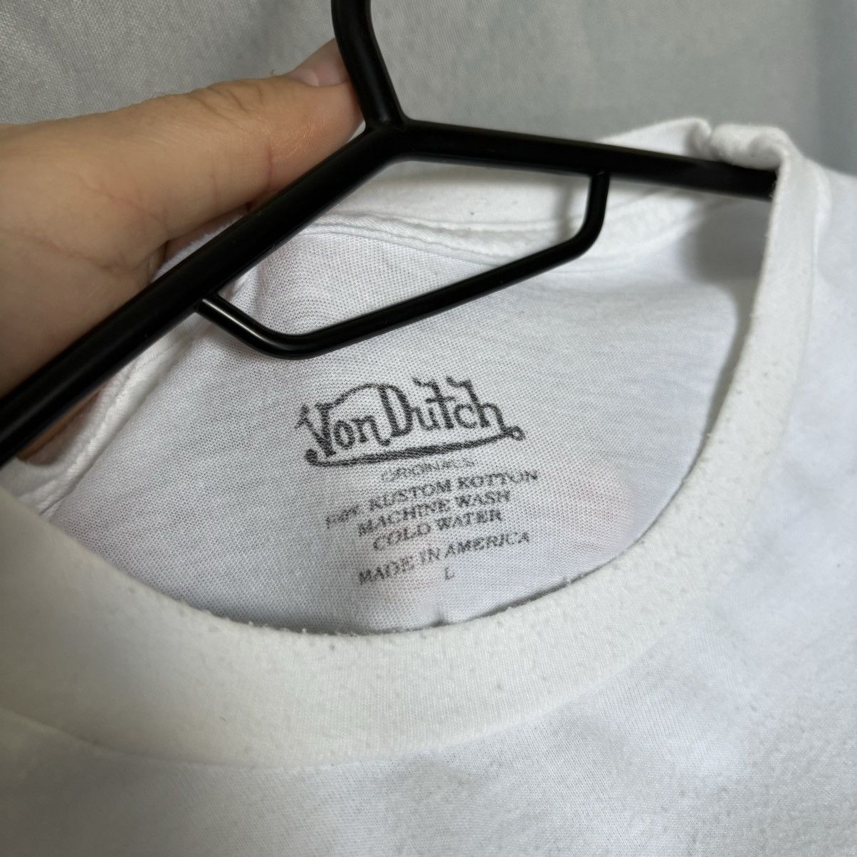 Von Dutch Von Dutch big logo t-shirt white large used USA vintage rare Size US L / EU 52-54 / 3 - 7 Thumbnail