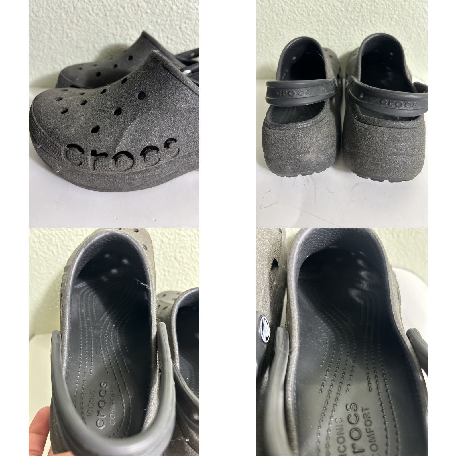 Crocs Crocs Baya Platform Clog Sandals Black Glitter Women's Size 11 Shoes Slip-On Platform Womens Size US 11 / IT 41 - 9 Thumbnail