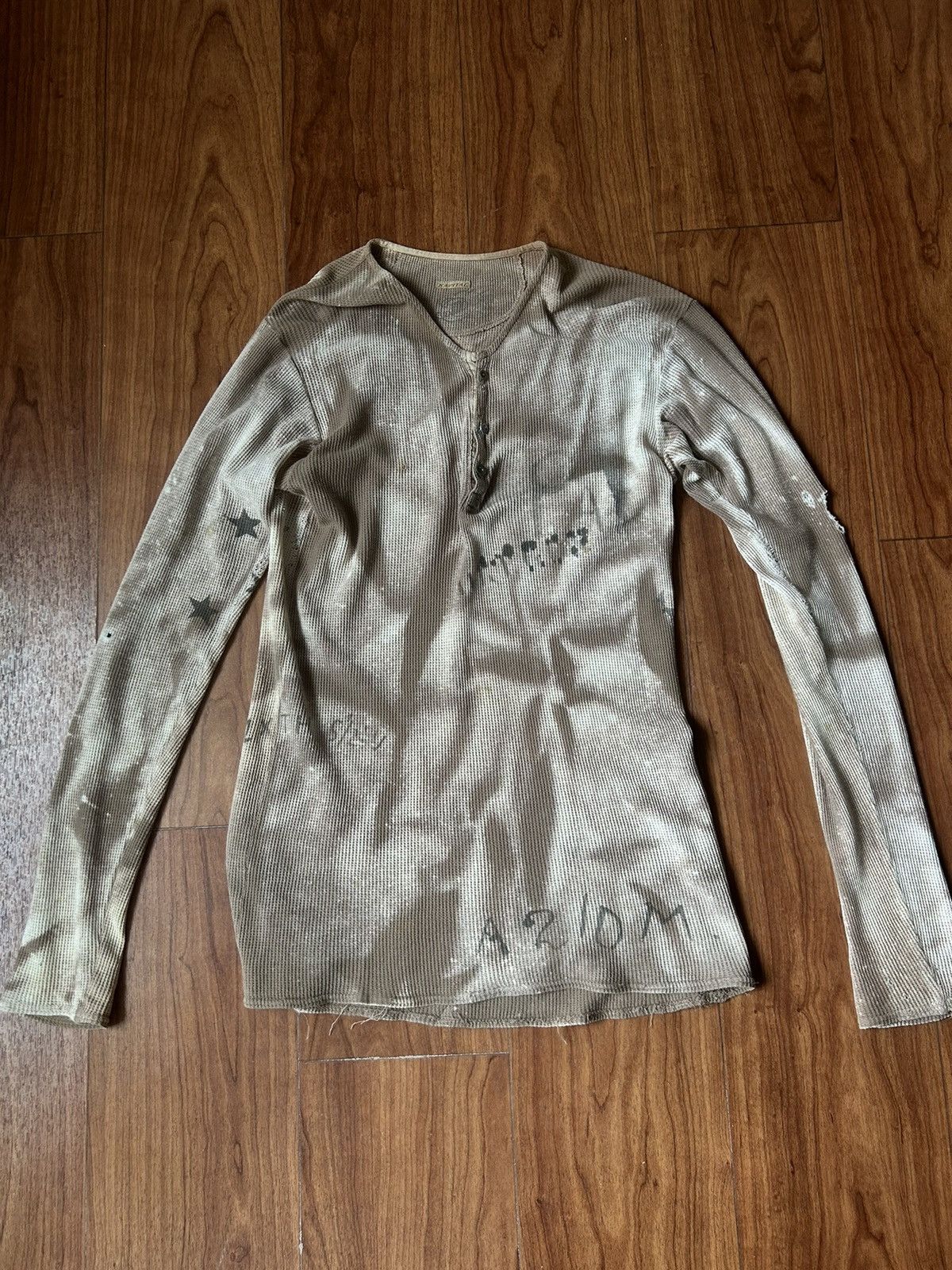 Kapital Vintage Kapital Thermal Long Sleeve Faded Distressed Size US L / EU 52-54 / 3 - 1 Thumbnail