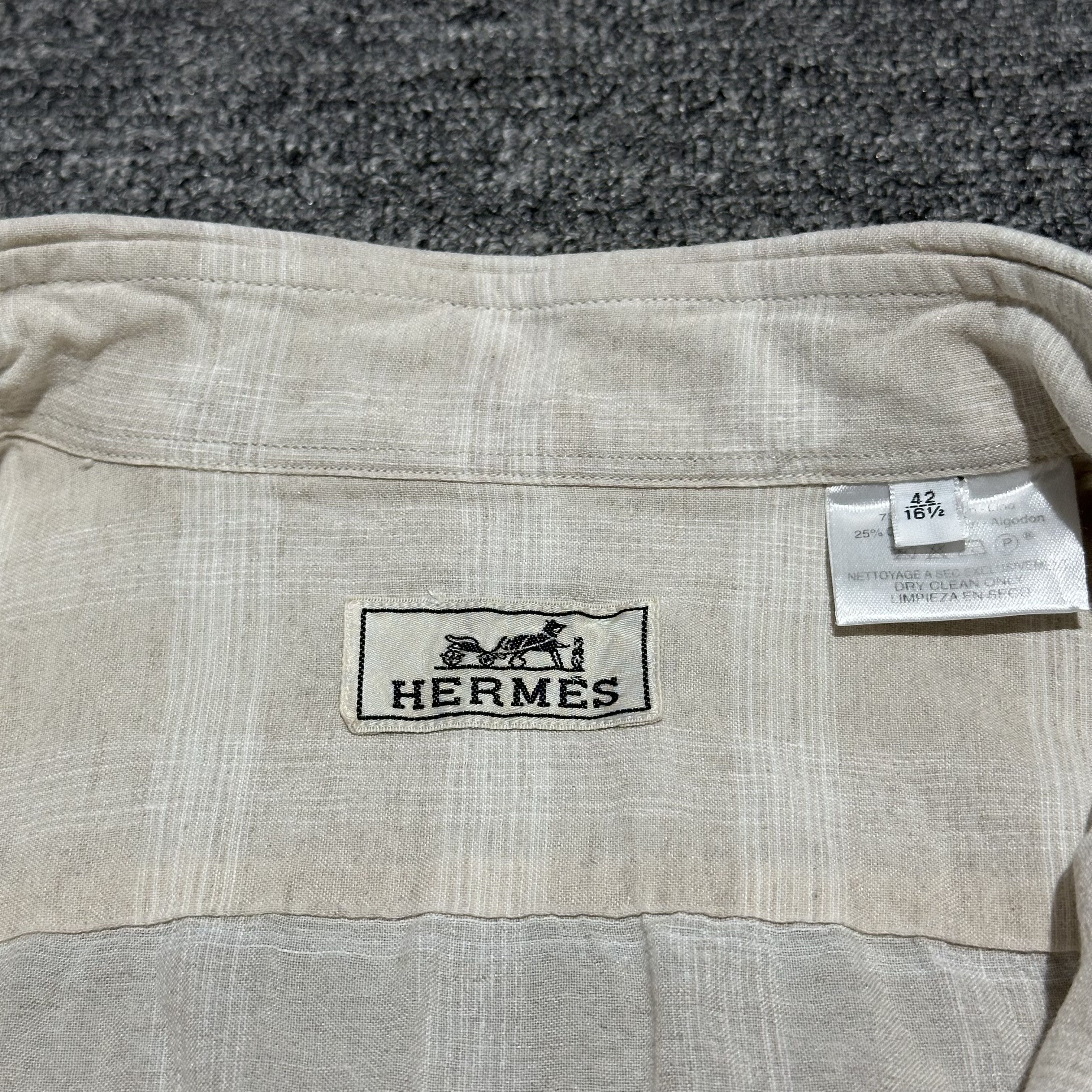 Hermes Vintage Hermes Button Ups Shirts Size US XS / EU 42 / 0 - 4 Thumbnail