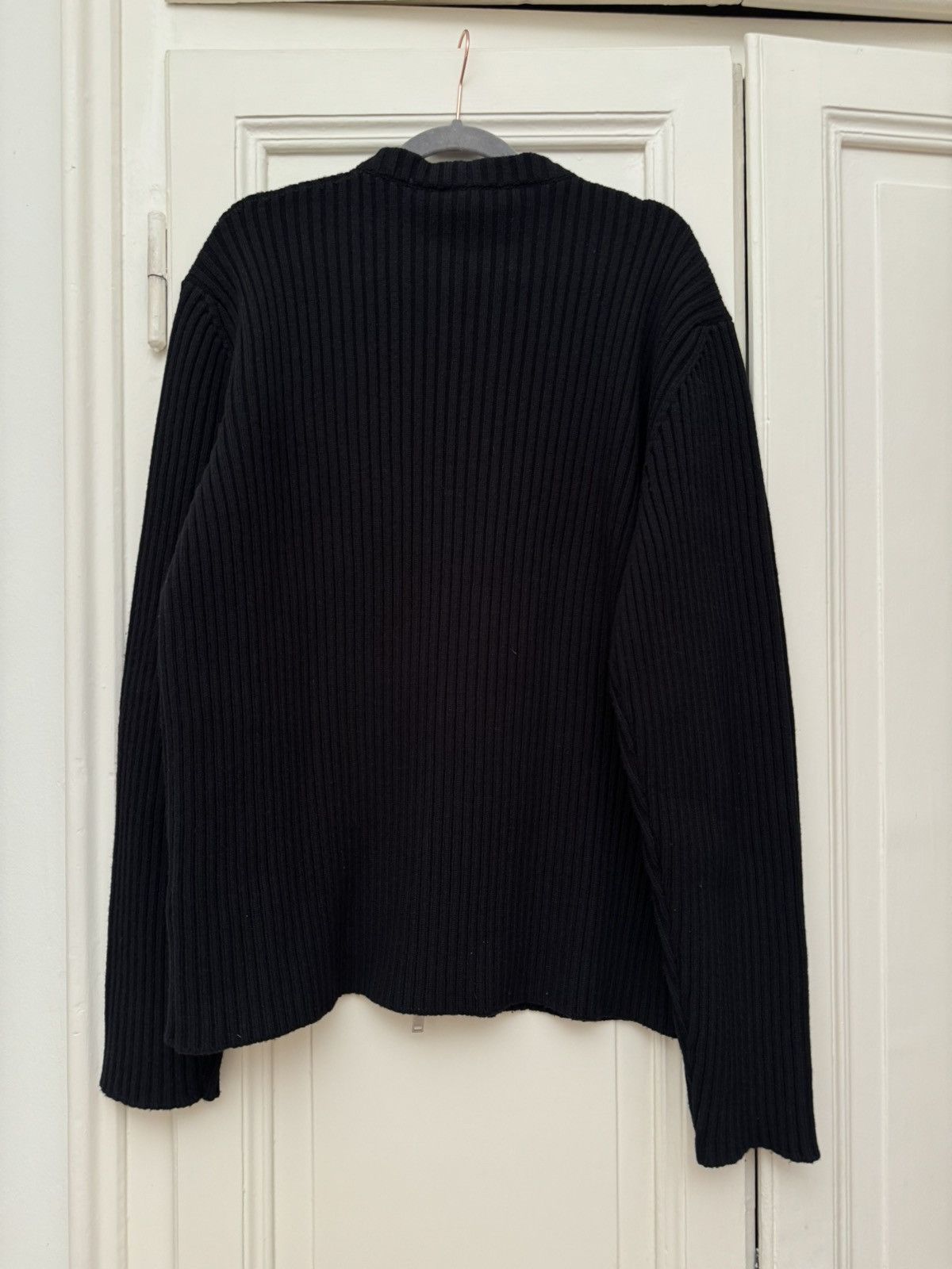 Jil Sander JIL SANDER cardigan with detachable collar in eggshell Size US L / EU 52-54 / 3 - 7 Thumbnail