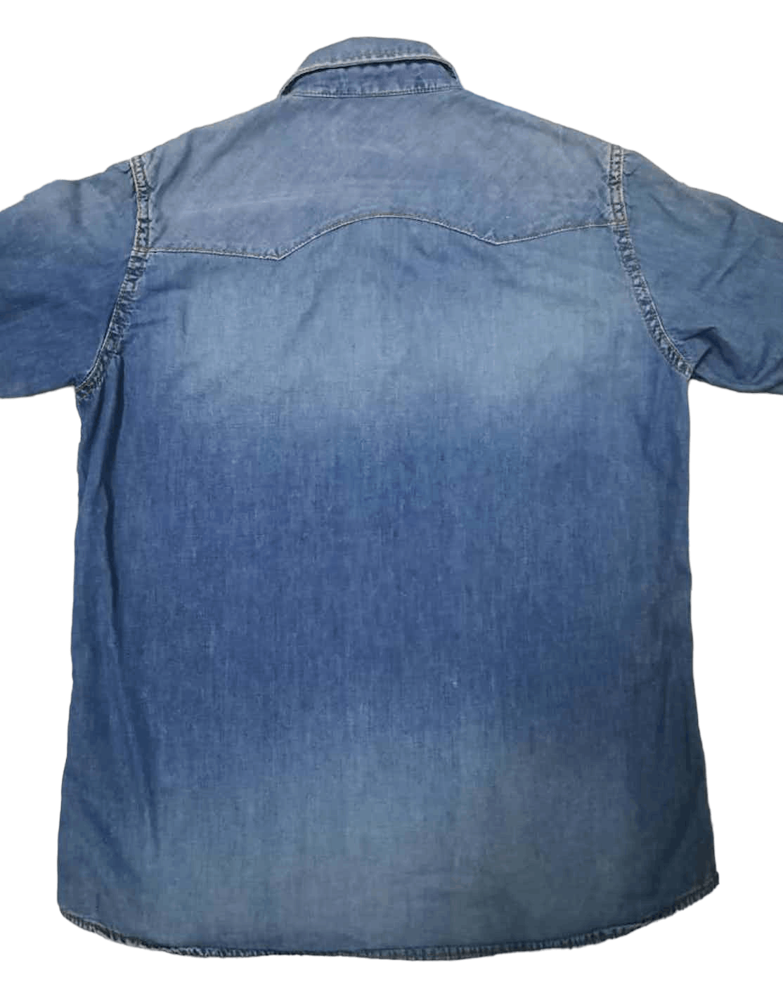 Japanese Brand Nano Universe Soft Denim Button Up Shirt Size US S / EU 44-46 / 1 - 2 Thumbnail