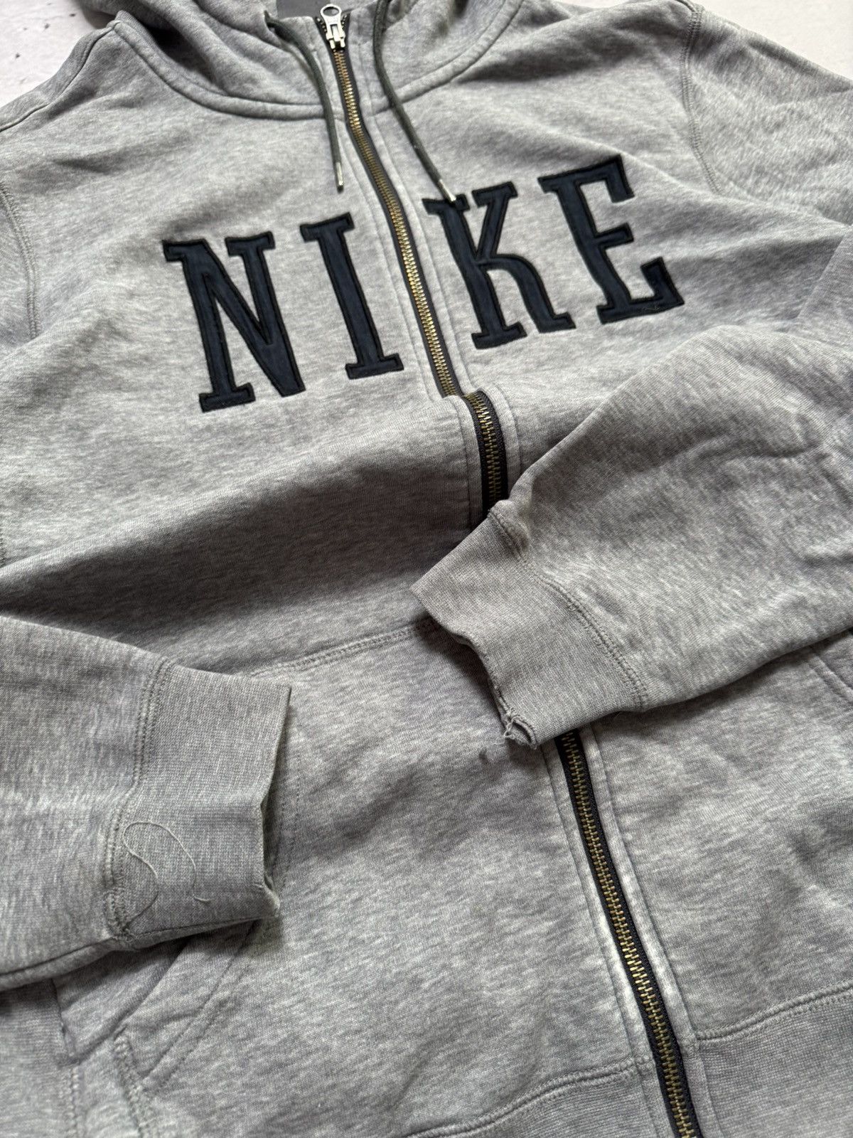 Nike × Vintage NIKE VINTAGE CENTER LOGO OVERSIZE BOXY ZIP HOODIE Size US M / EU 48-50 / 2 - 6 Thumbnail