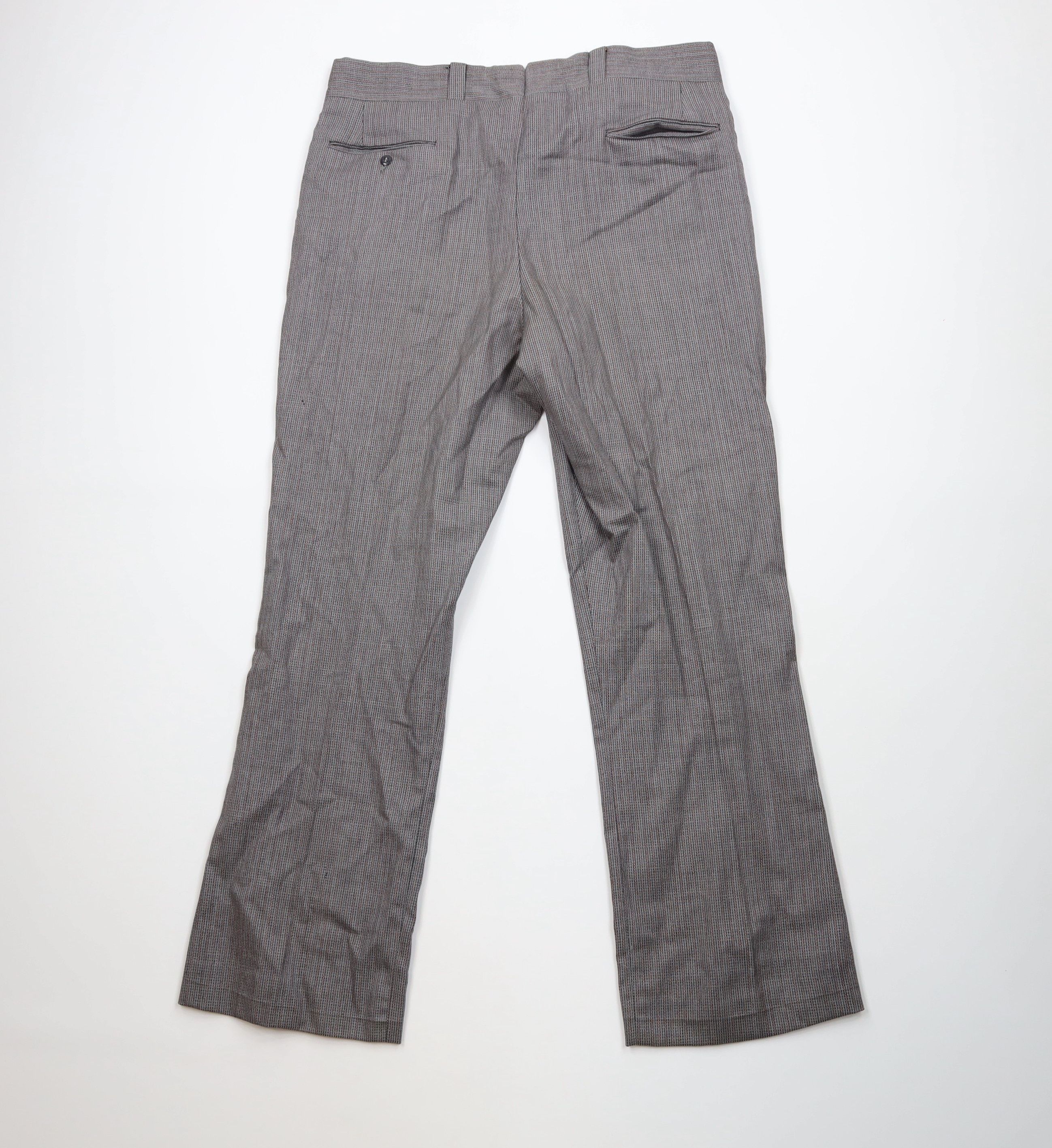 Vintage Vintage 60s 70s Streetwear Wool Geometric Bell Bottoms Pants Size US 38 / EU 54 - 8 Thumbnail