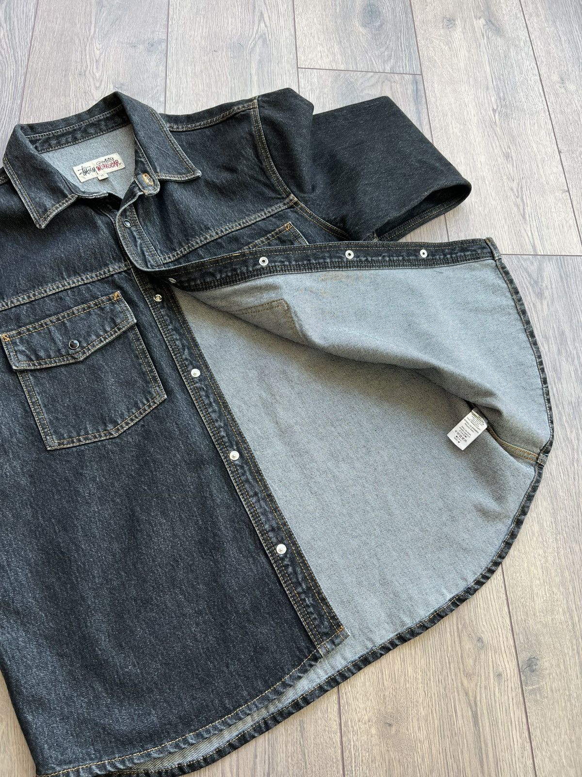 Stussy Stussy Raw Denim Boxy Western Shirt Medium Size US M / EU 48-50 / 2 - 8 Thumbnail