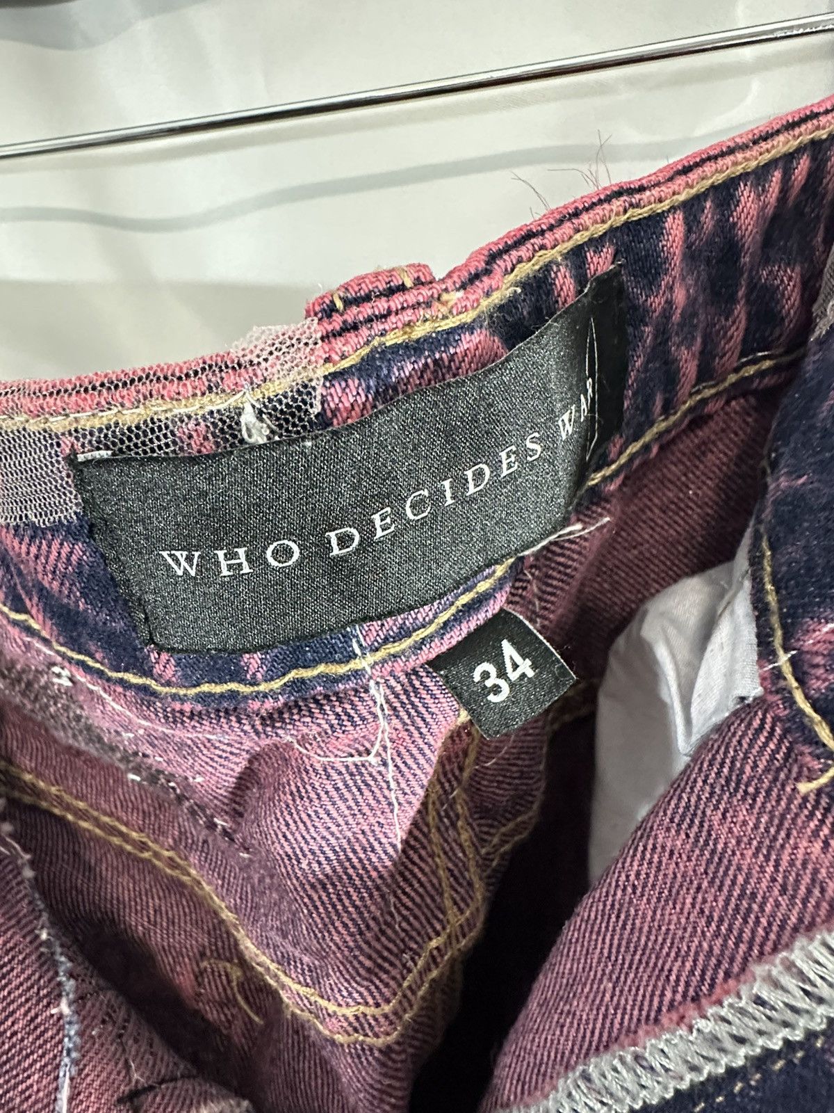 Who Decides War WHO DECIDES WAR X RARE DENIM Size US 34 / EU 50 - 16 Thumbnail