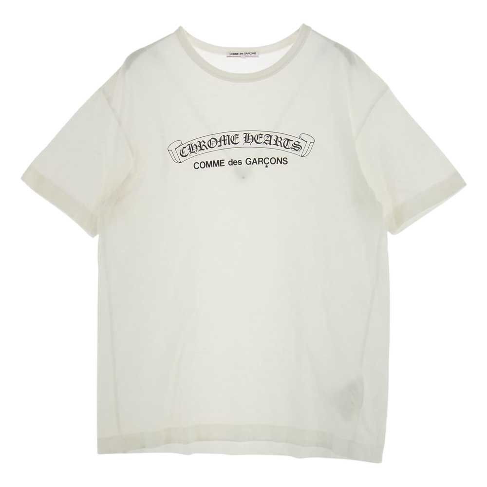 image of Chrome Hearts Cdg Short Sleeve Tee in White, Men's (Size XL)