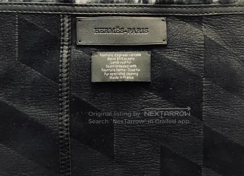 Hermes Hermes size 23x200cm Show model fur and leather integrated Size ONE SIZE - 3 Thumbnail