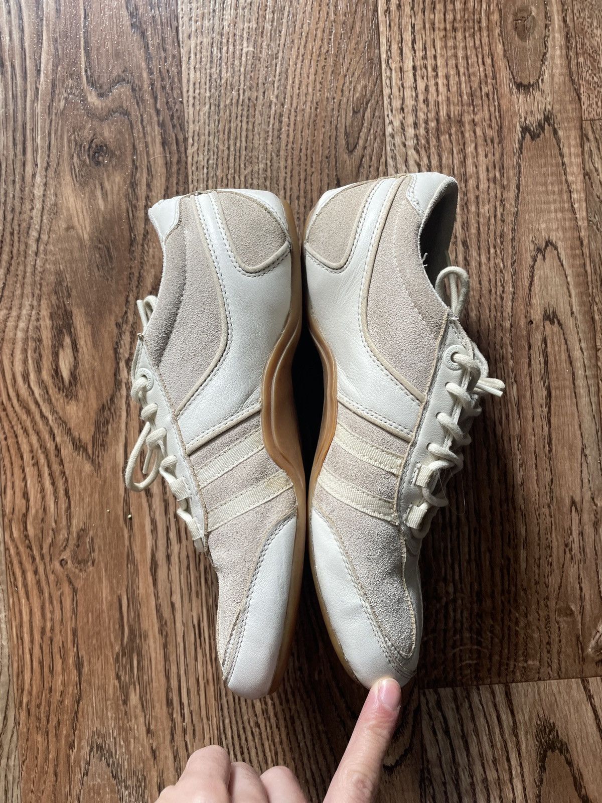 Diesel 💥Rare! Vintage Diesel Low Top Design Suede Sneakers Size US 7 / IT 37 - 4 Thumbnail