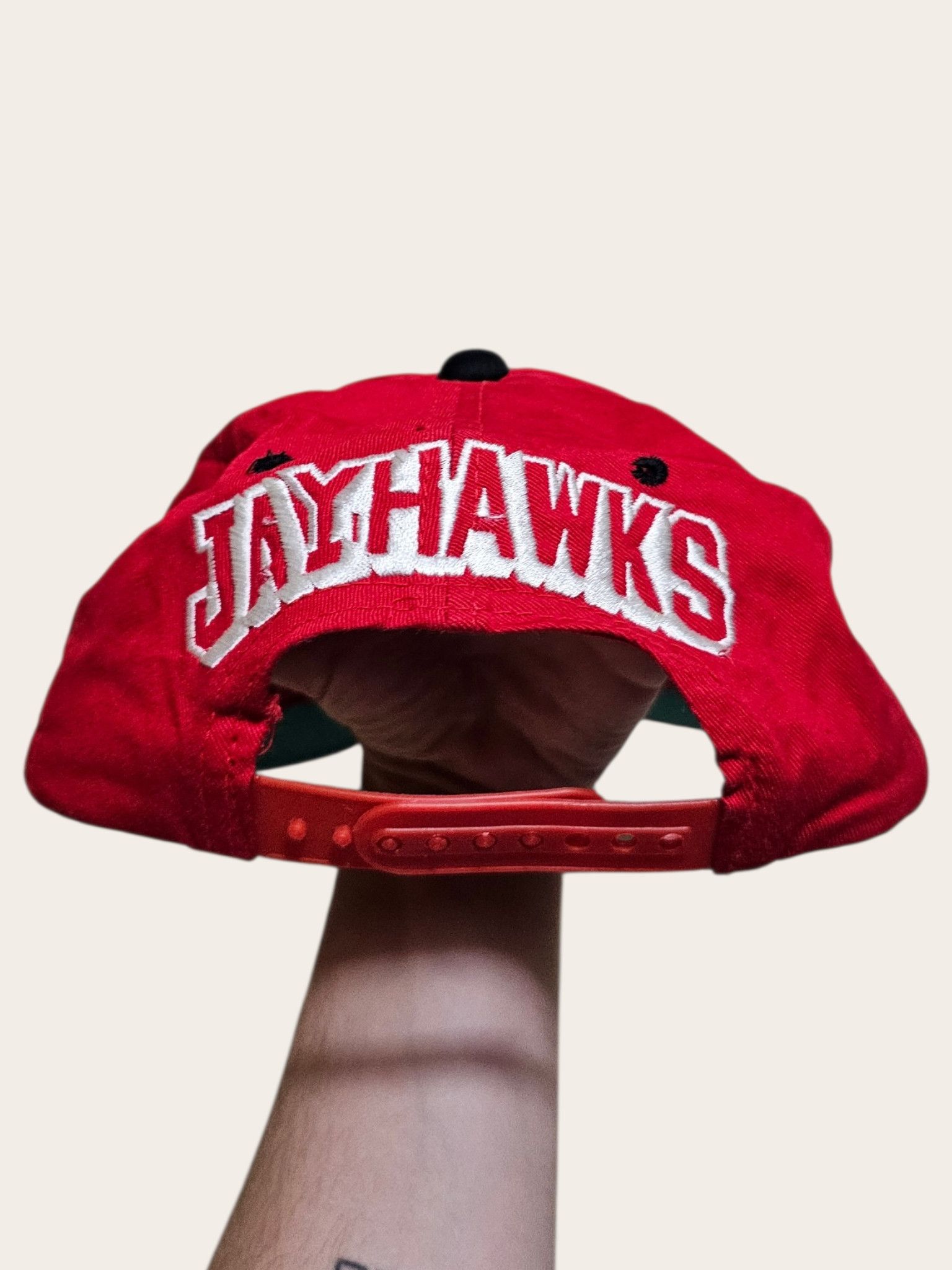Vintage Kansas Jayhawks Big Logo Spellout Hat Size ONE SIZE - 4 Thumbnail