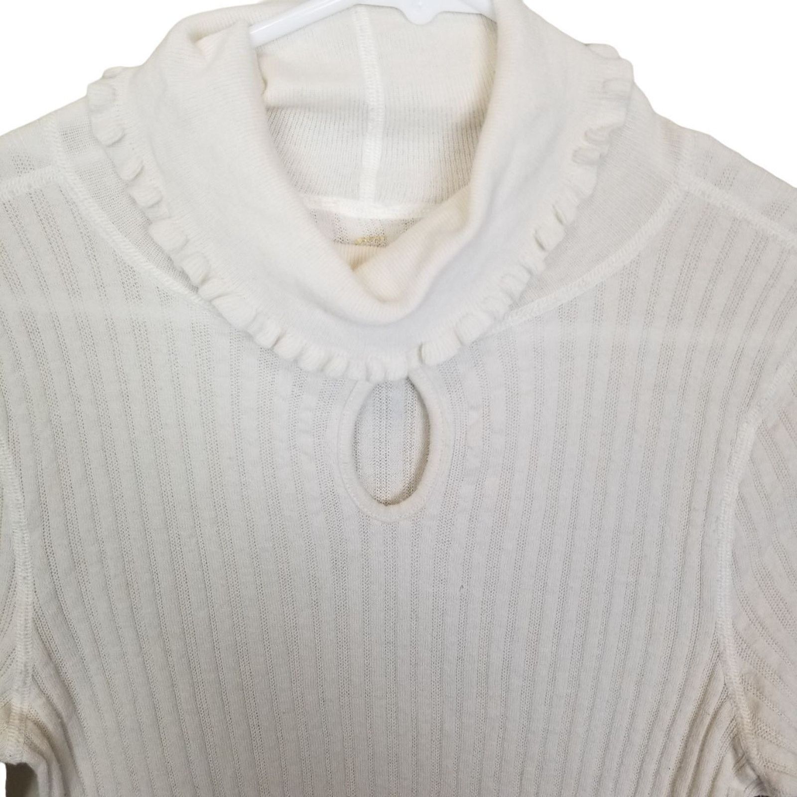 Free People Free People Women Turtleneck Sweater S Pullover Keyhole Boho Size S / US 4 / IT 40 - 2 Thumbnail