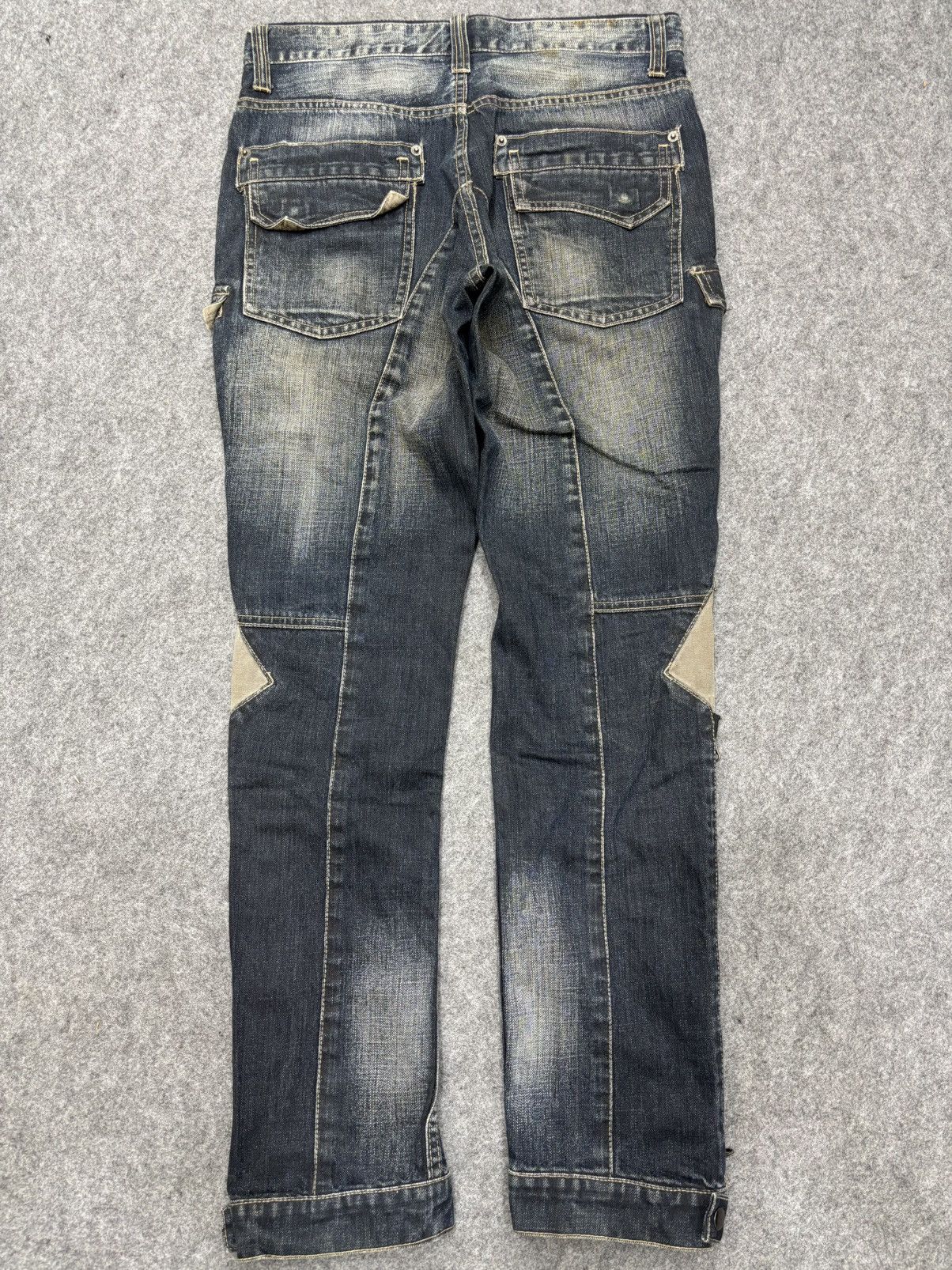 PPFM 💥Crazy Design💥PPFM Very Rare Zipper Biker Jeans F633 Size US 32 / EU 48 - 17 Thumbnail