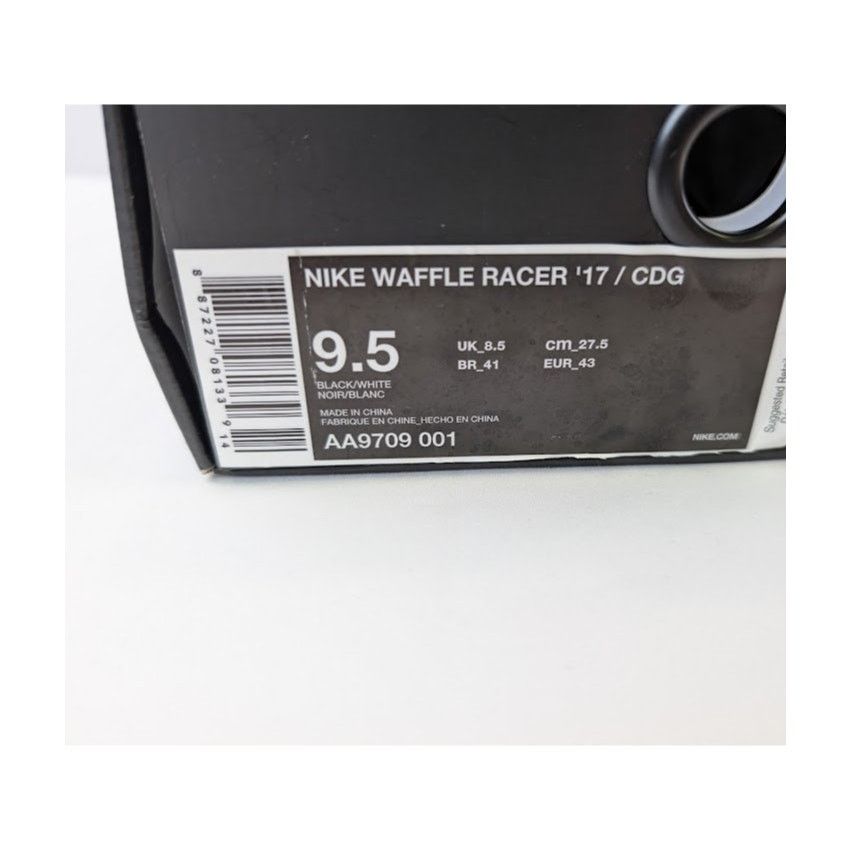 CDG by Comme des Garcons × Nike o1rshd1 Waffle Racer Low Top Sneaker in Black / White Size US 9.5 / EU 42-43 - 20 Thumbnail