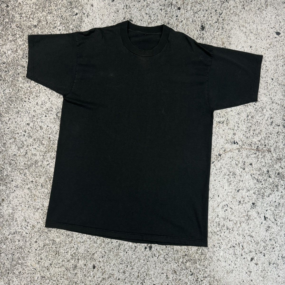 Thrashed Faded Distressed Blank Black Shirt ERD Grunge