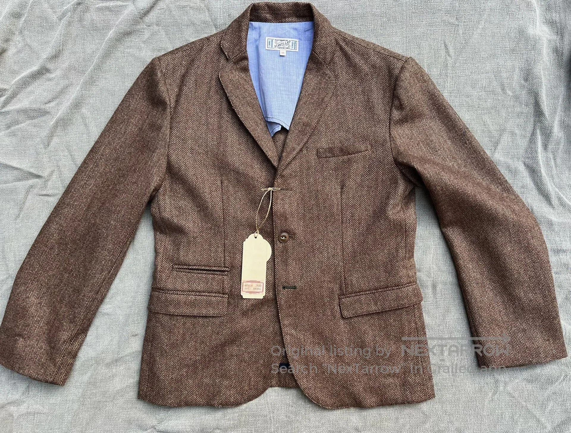 Scarti-Lab Italian Vintage Style Wool Blazer. Size US M / EU 48-50 / 2 - 8 Thumbnail