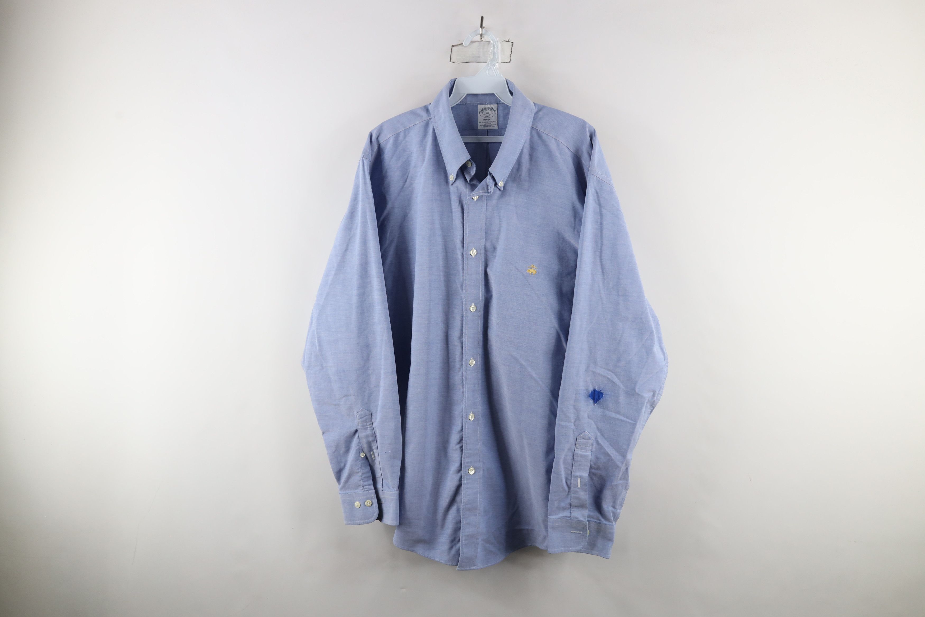 Brooks Brothers × Vintage Vintage 90s Brooks Brothers Cotton Button Down Shirt Size US XL / EU 56 / 4 - 1 Thumbnail