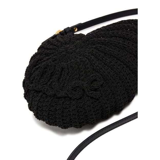 Chloe Chloe Sea Creatures Black Crochet Shoulder Bag New & Authent Size ONE SIZE - 6 Thumbnail