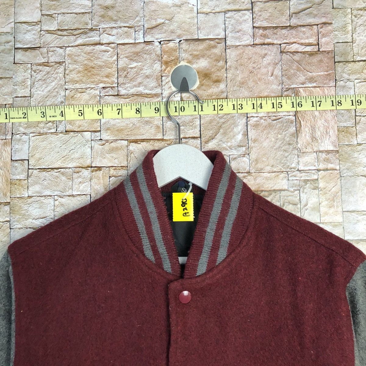 Japanese Brand Japanese Brand Maroon Varsity Jacket #A290 Size US S / EU 44-46 / 1 - 4 Thumbnail