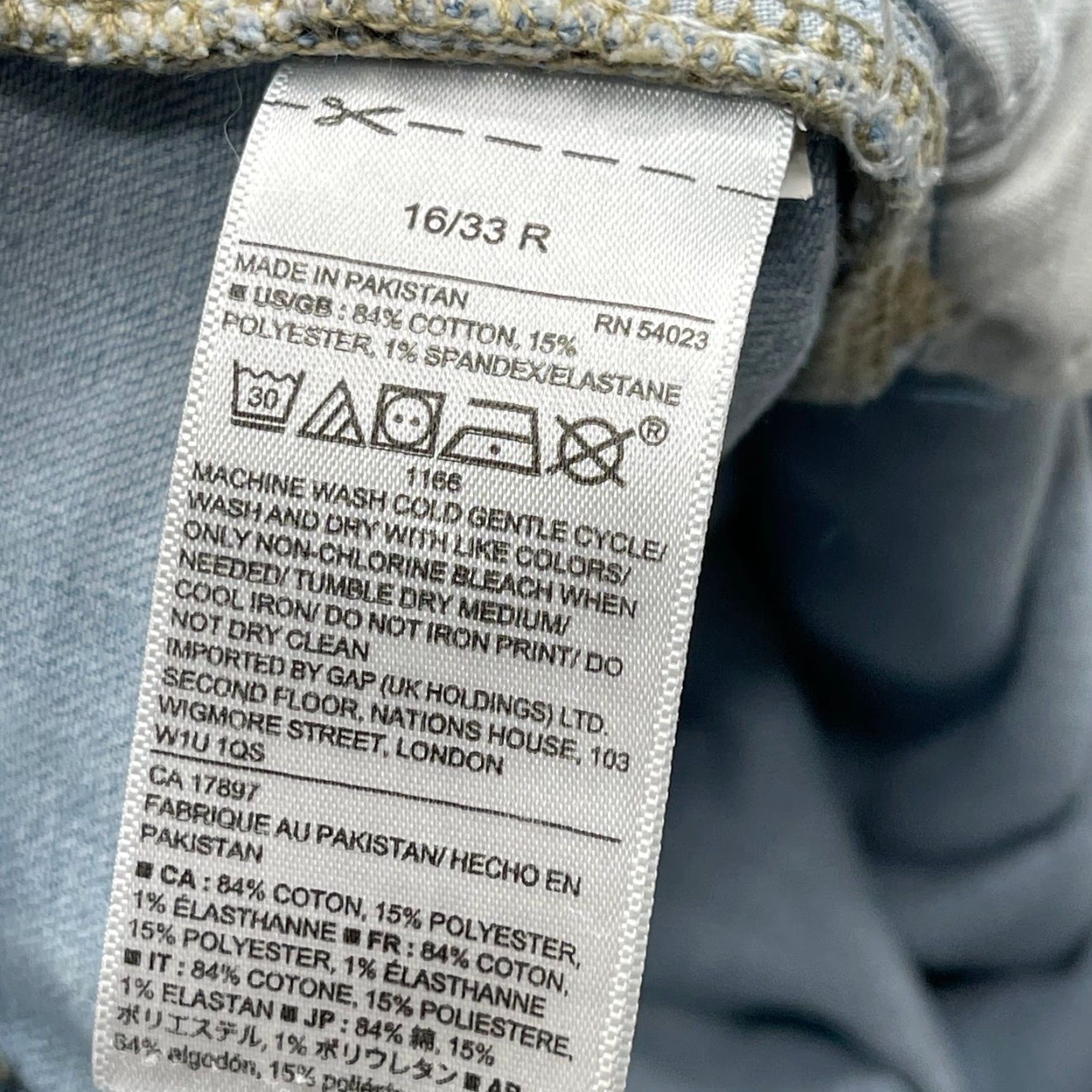 Gap Gap Jeans 1969 Skinny Denim Women Size 16 Blue Mid Rise Cotton Blend 5-Pocket Inseam 25.5 in Belt Loops Zip React Size 25" / US 0 / IT 36 - 3 Thumbnail