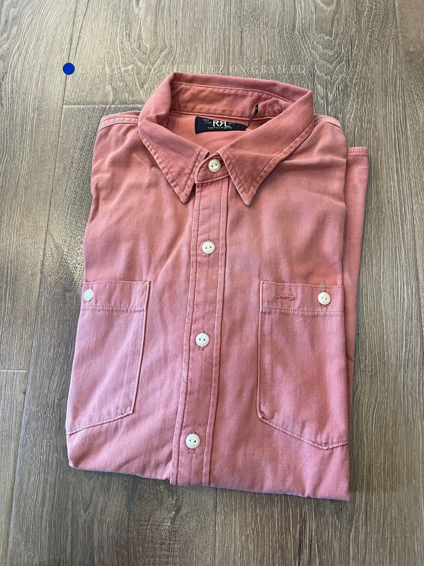 RRL Ralph Lauren Washed Red Garment Twill Work Shirt Size US XL / EU 56 / 4 - 1 Thumbnail