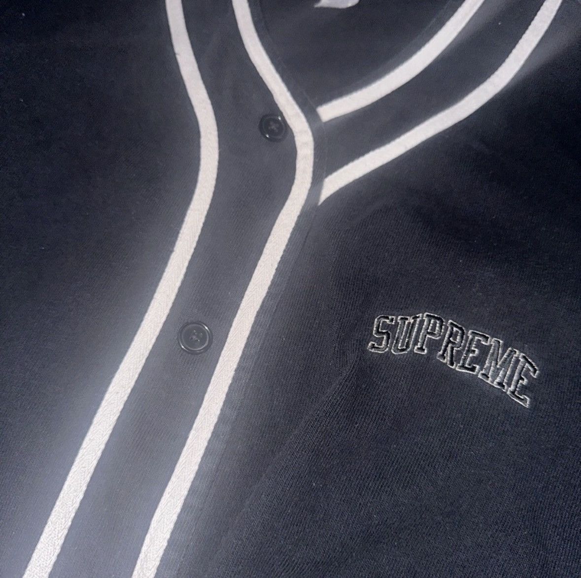 Supreme Supreme Button Up Crew Neck Size US XL / EU 56 / 4 - 4 Thumbnail