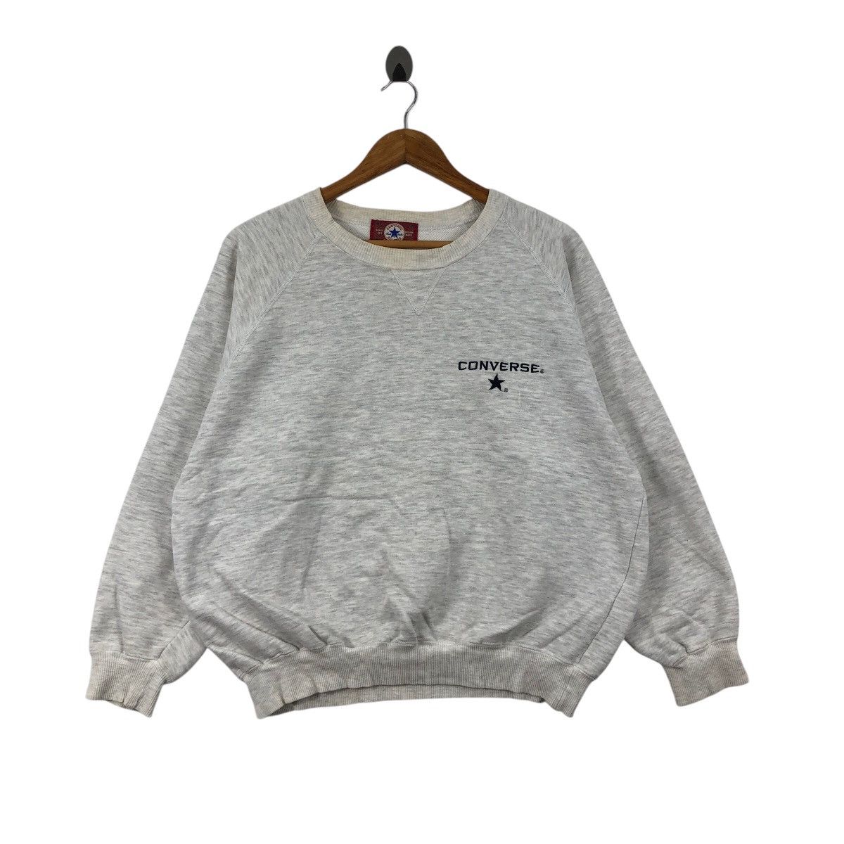 Converse × Vintage Vintage 90s CONVERSE Sweatshirt Crewneck Streetwear Size US L / EU 52-54 / 3 - 1 Thumbnail