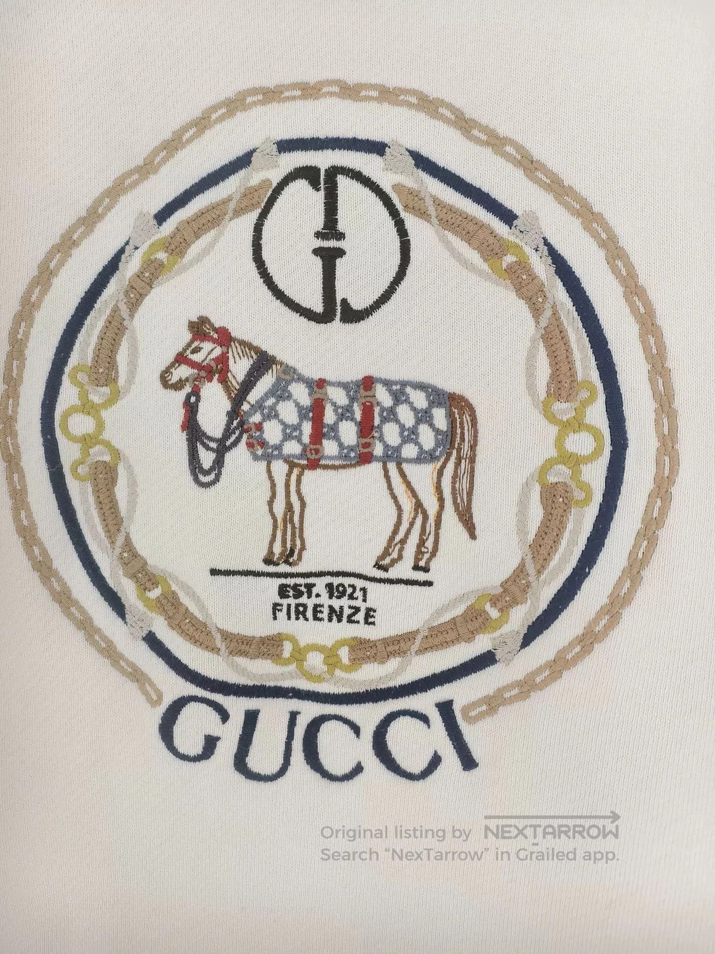 Gucci Gucci Women's White Logo Sweatshirt. Size M / US 6-8 / IT 42-44 - 3 Thumbnail