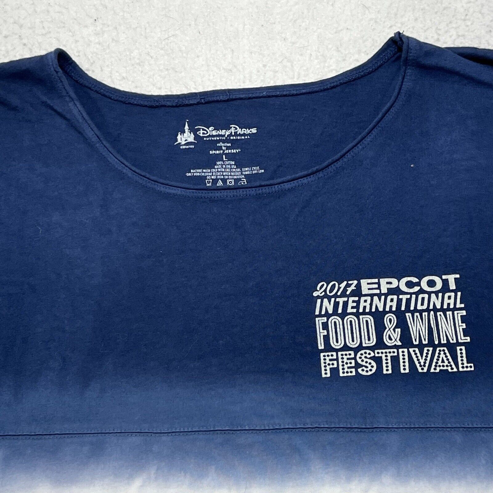 Disney Disney Spirit Jersey Large 2017 Epcot Food Wine Festival Tee Size US L / EU 52-54 / 3 - 9 Thumbnail