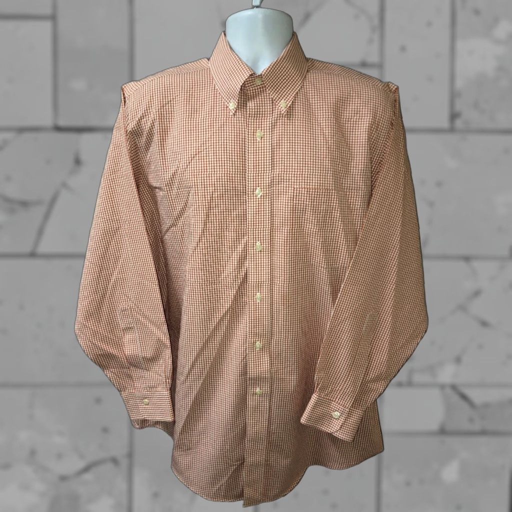 Brooks Brothers Brooks Brothers Mens Dress Shirt Plaid Long Sleeve Button Front Non-Iron Size 16 Regular Mens Size 42R - 1 Thumbnail