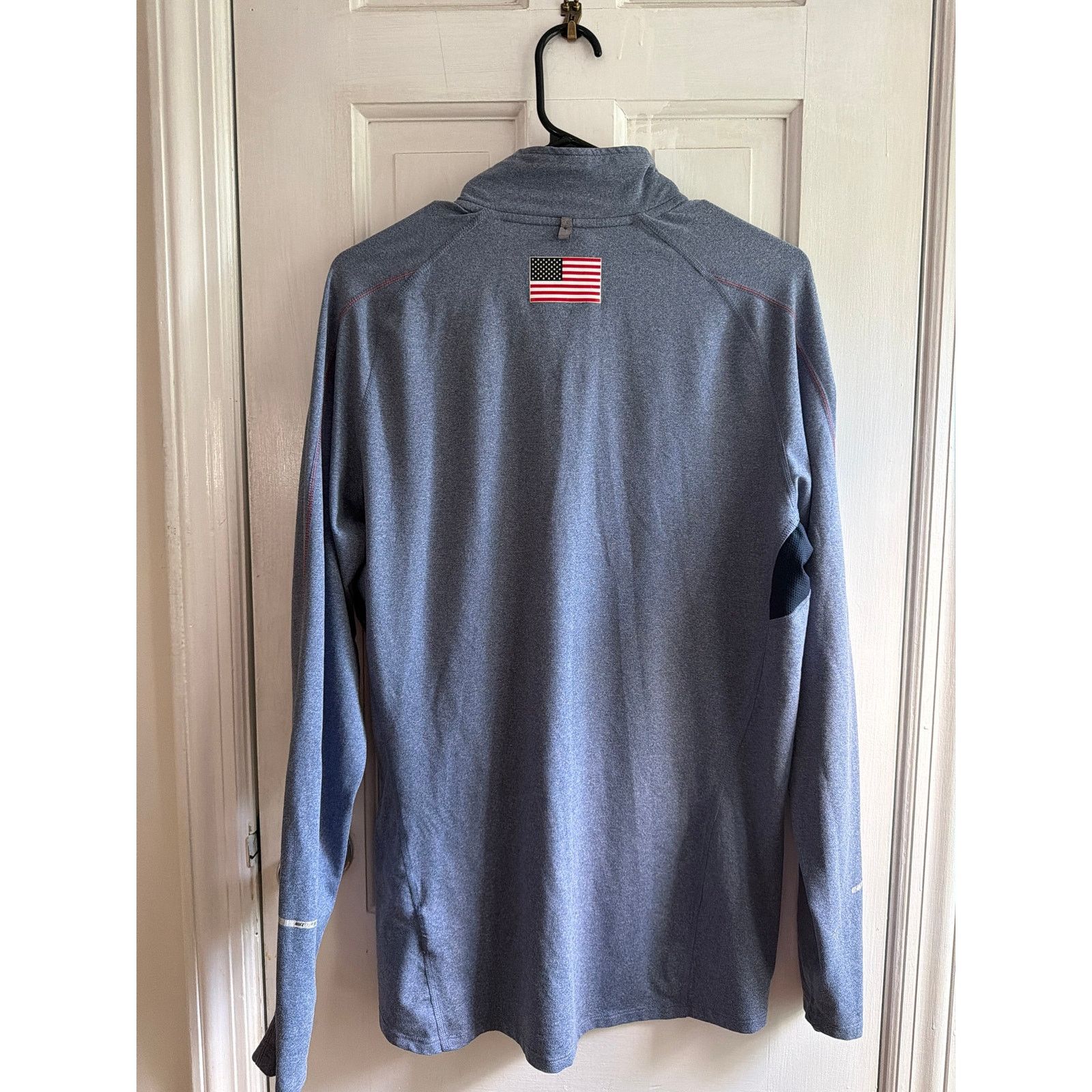 Nike Official Nike USA Running Men's Med BlueGray Dri-Fit QtrZip Size US M / EU 48-50 / 2 - 6 Thumbnail