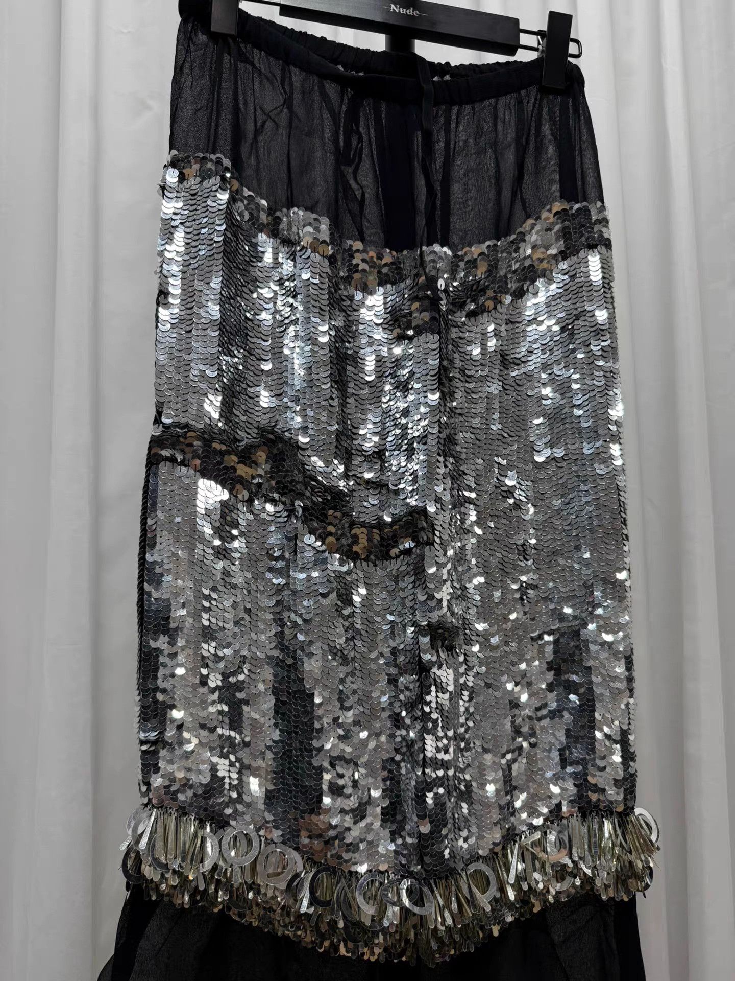 Dries Van Noten Dries van noten Heavy Sequin Midi Skirt K20 Size 24" / US 00 / IT 34 - 3 Thumbnail